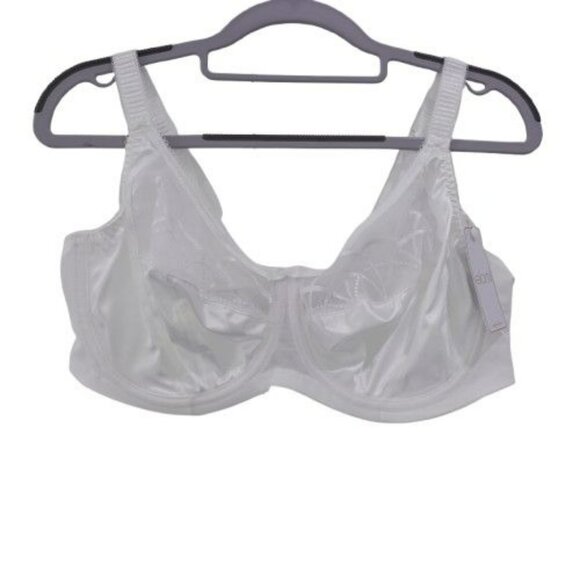 NEW Elomi Cate Full Figure Underwire Lace Cup Bra Plus Size 38 DD White EL4030 - Picture 1 of 5